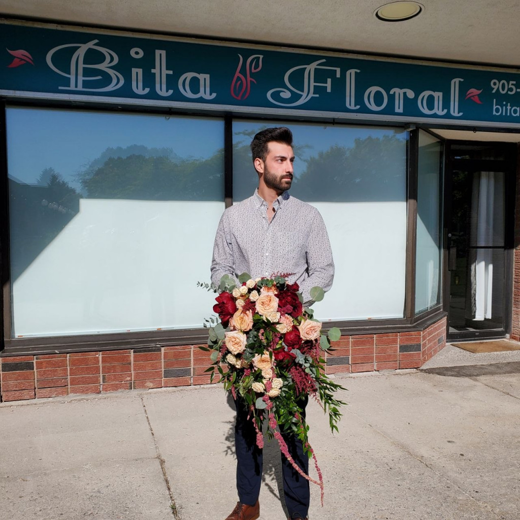 bridal bouquet Whitby Ontario Bita Floral wedding flowers custom design
